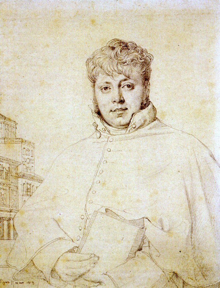 Den franske arkitekt Auguste Guenepin af Jean Auguste Dominique Ingres