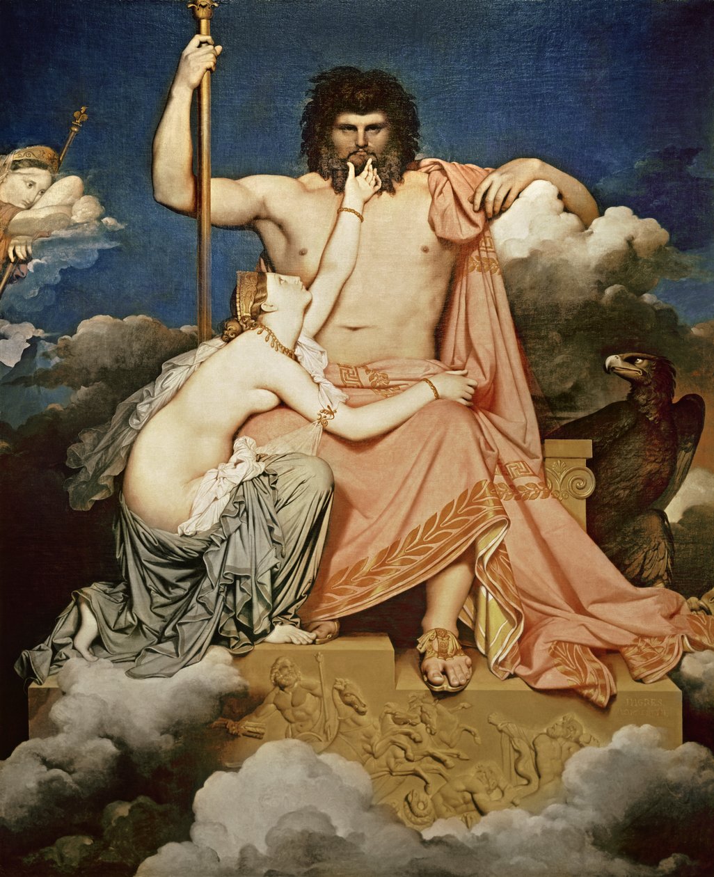 Jupiter og Thetis, 1811 af Jean Auguste Dominique Ingres