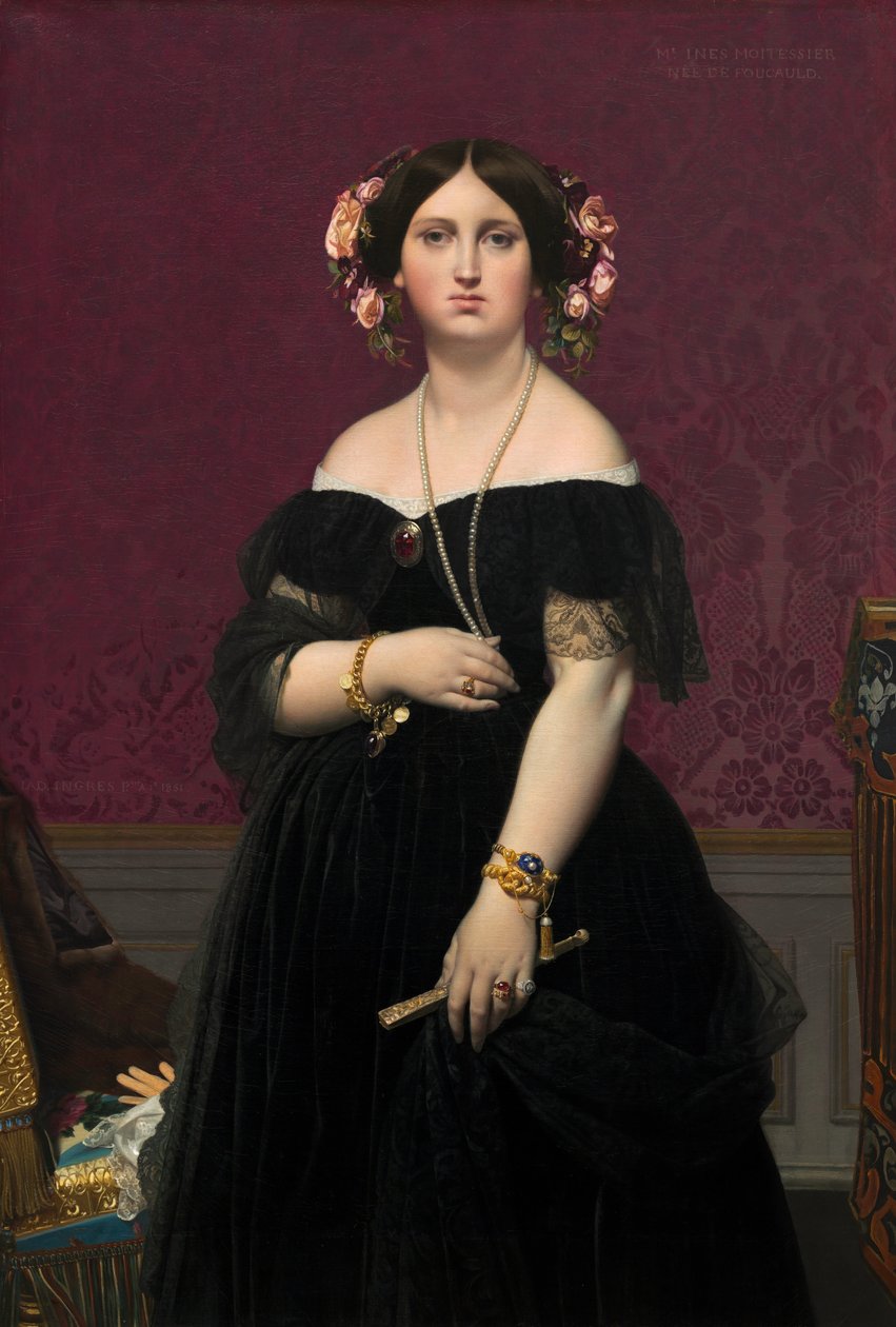 Madame Moitessier af Jean Auguste Dominique Ingres