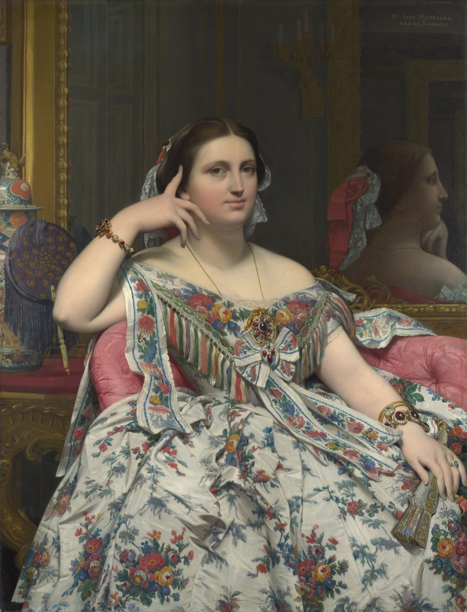 Madame Moitessier, 1856 af Jean Auguste Dominique Ingres