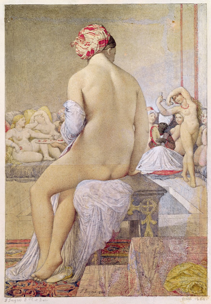 Odalisque eller den lille bader, 1864 af Jean Auguste Dominique Ingres