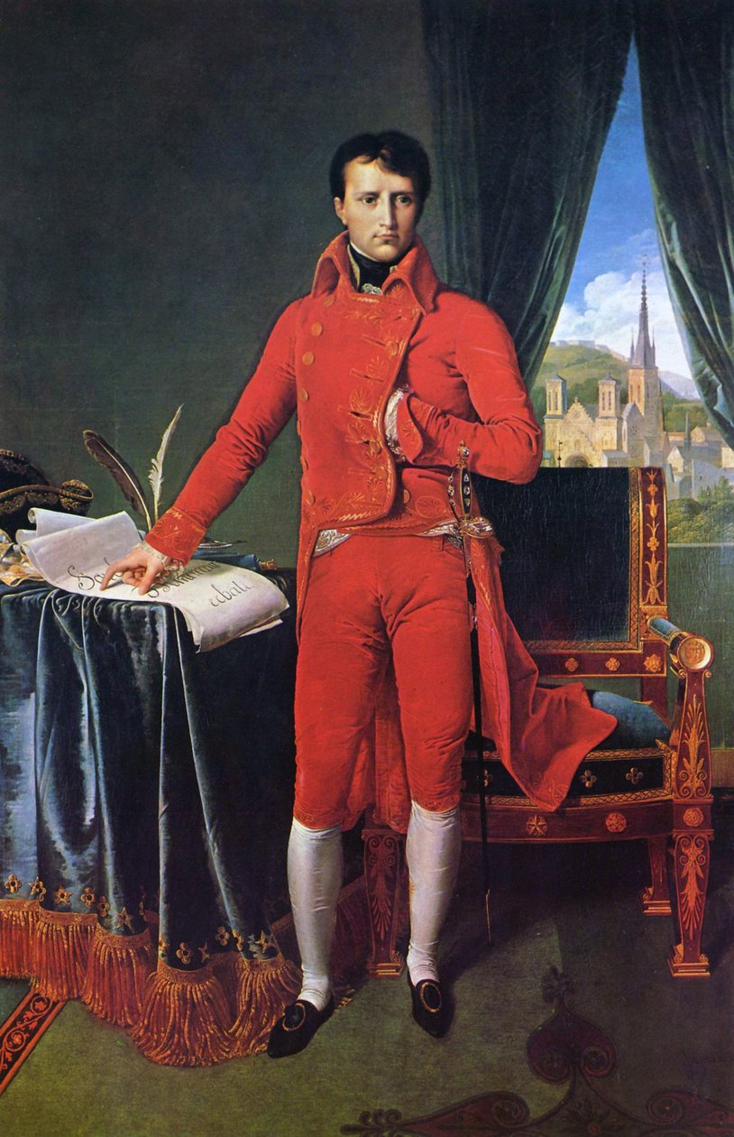 Portræt af Napoleon Bonaparte som første konsul af Jean Auguste Dominique Ingres