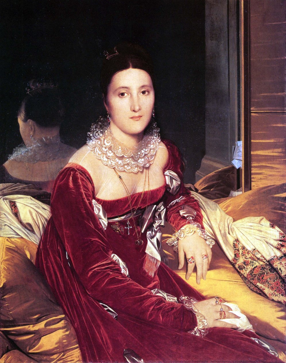 Portræt af Madame de Senonnes af Jean Auguste Dominique Ingres