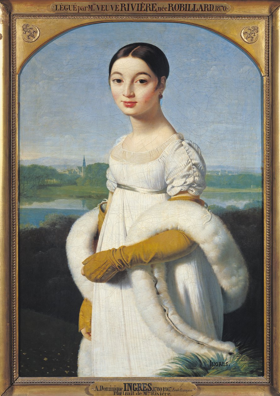 Portræt af Mademoiselle Caroline Riviere (1793-1803) 1805 af Jean Auguste Dominique Ingres
