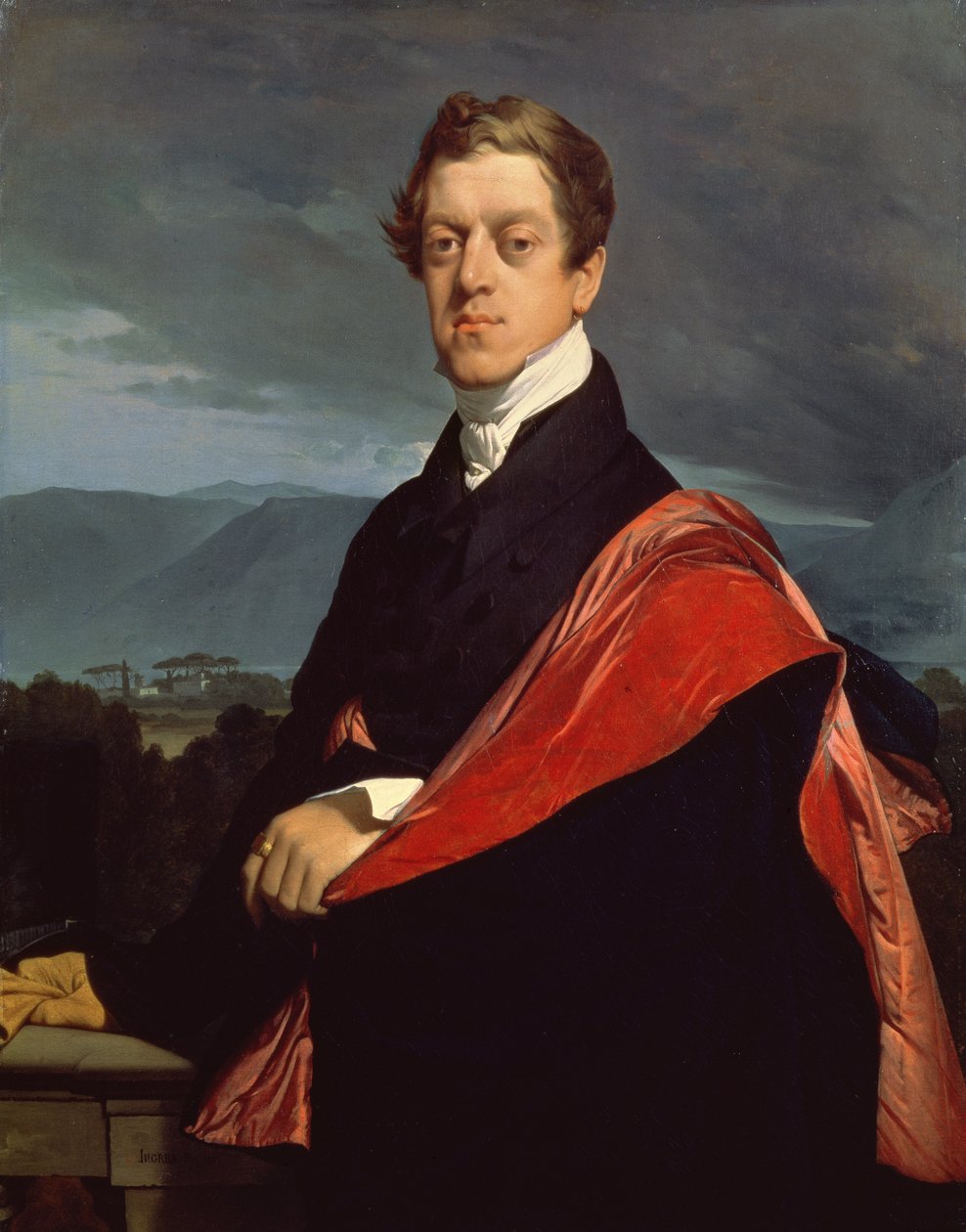Portræt af Nikolai Dmitrievich (1792-1849) grev Guriev, 1821 af Jean Auguste Dominique Ingres