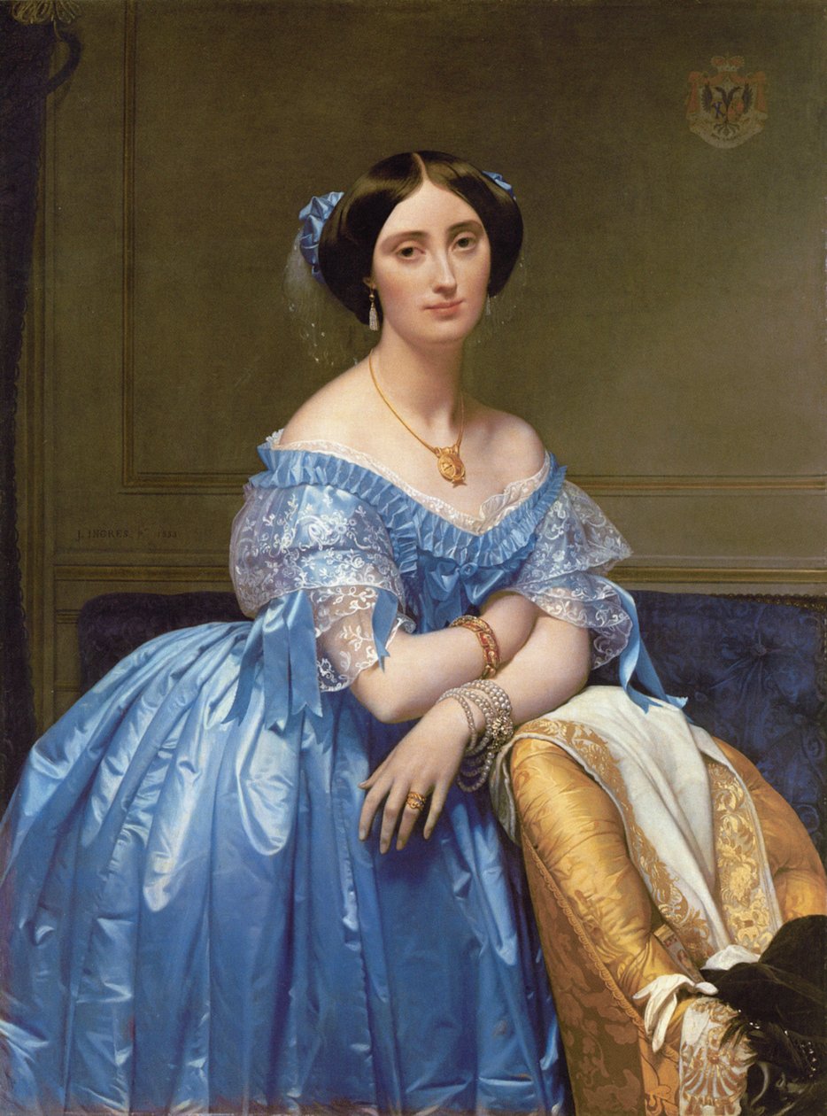 Portræt af Princesse de Broglie, 1853 af Jean Auguste Dominique Ingres