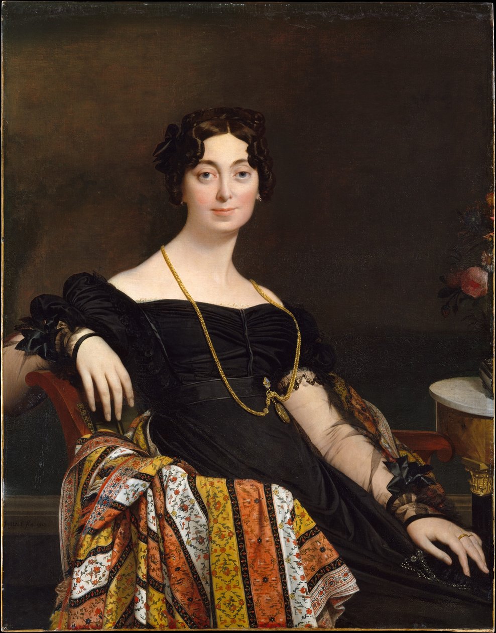 Portræt af Madame Leblanc af Jean Auguste Dominique Ingres