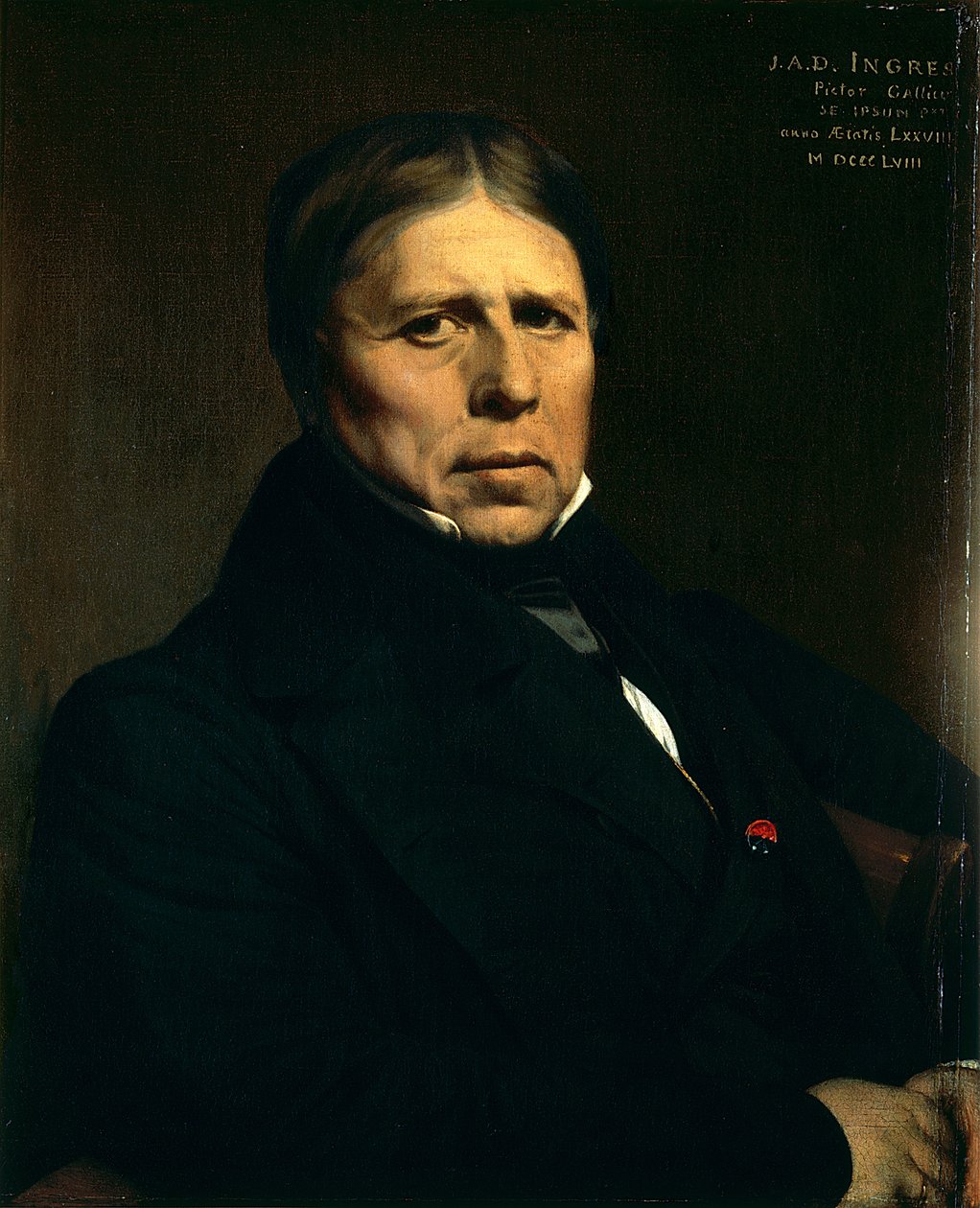 Selvportræt af Jean Auguste Dominique Ingres