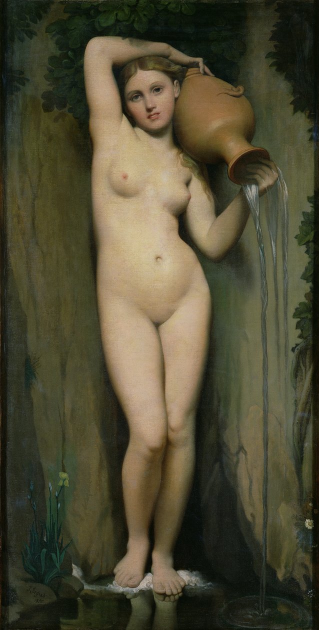 Kilden, 1856 af Jean Auguste Dominique Ingres