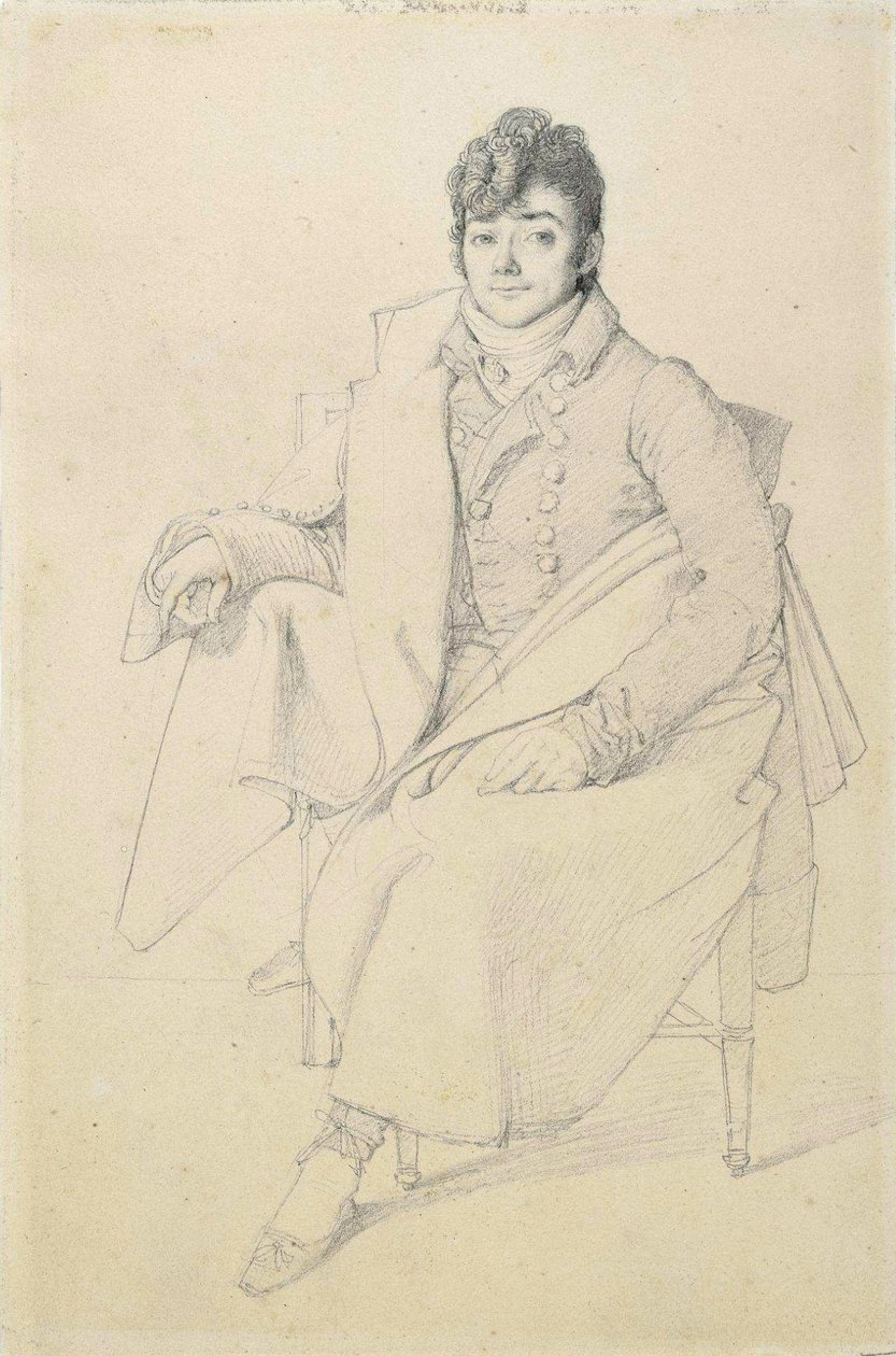 Billedhuggeren Charles Dupaty af Jean Auguste Dominique Ingres