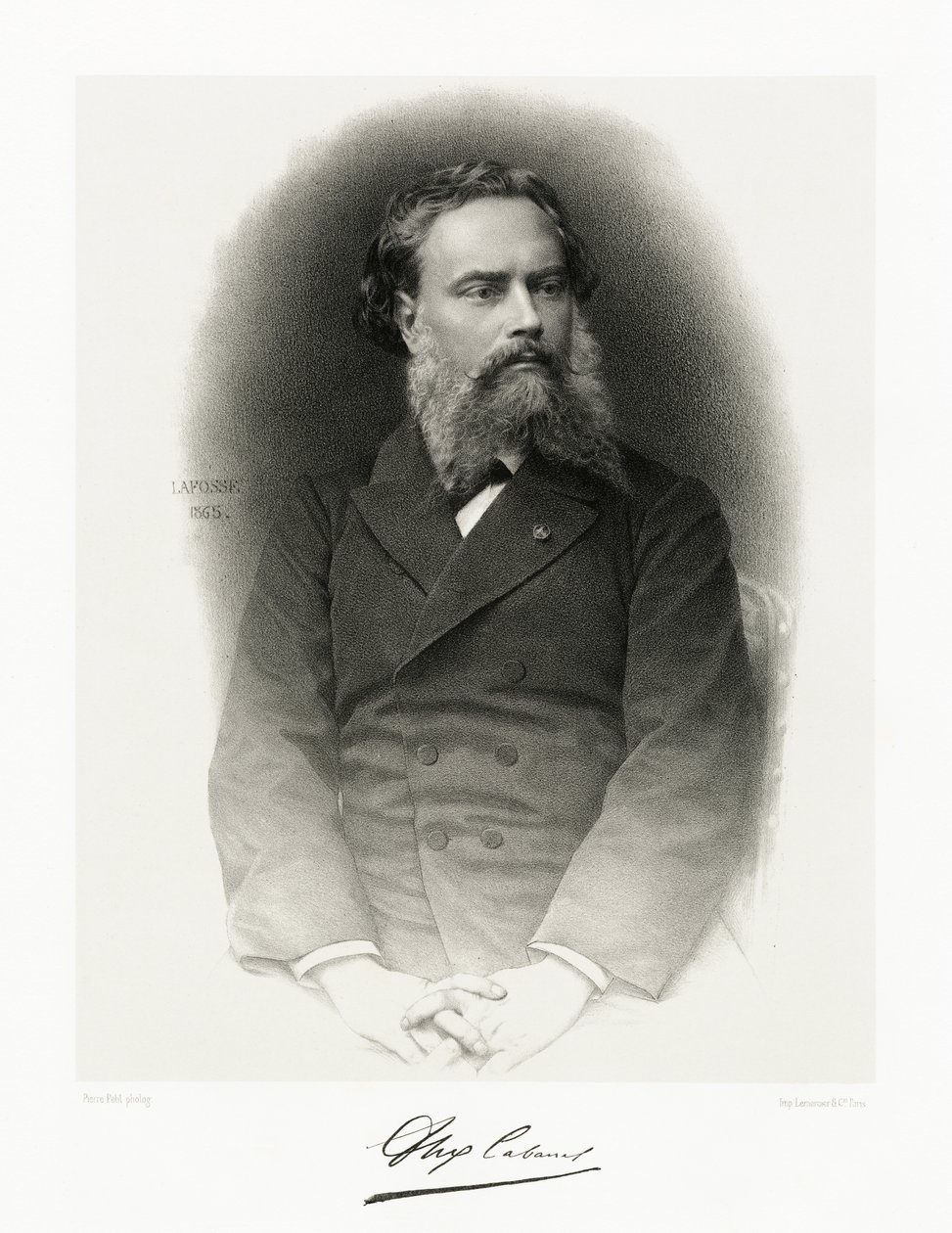 Alexandre Cabanel, 1865-66 af Jean Baptiste Adolphe Lafosse