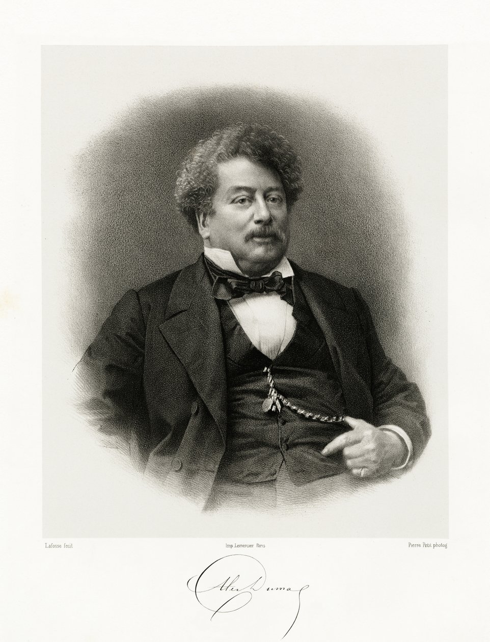 Alexandre Dumas, 1865-66 af Jean Baptiste Adolphe Lafosse