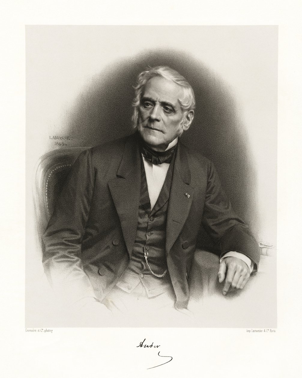 Daniel François Esprit Auber, 1865-66 af Jean Baptiste Adolphe Lafosse