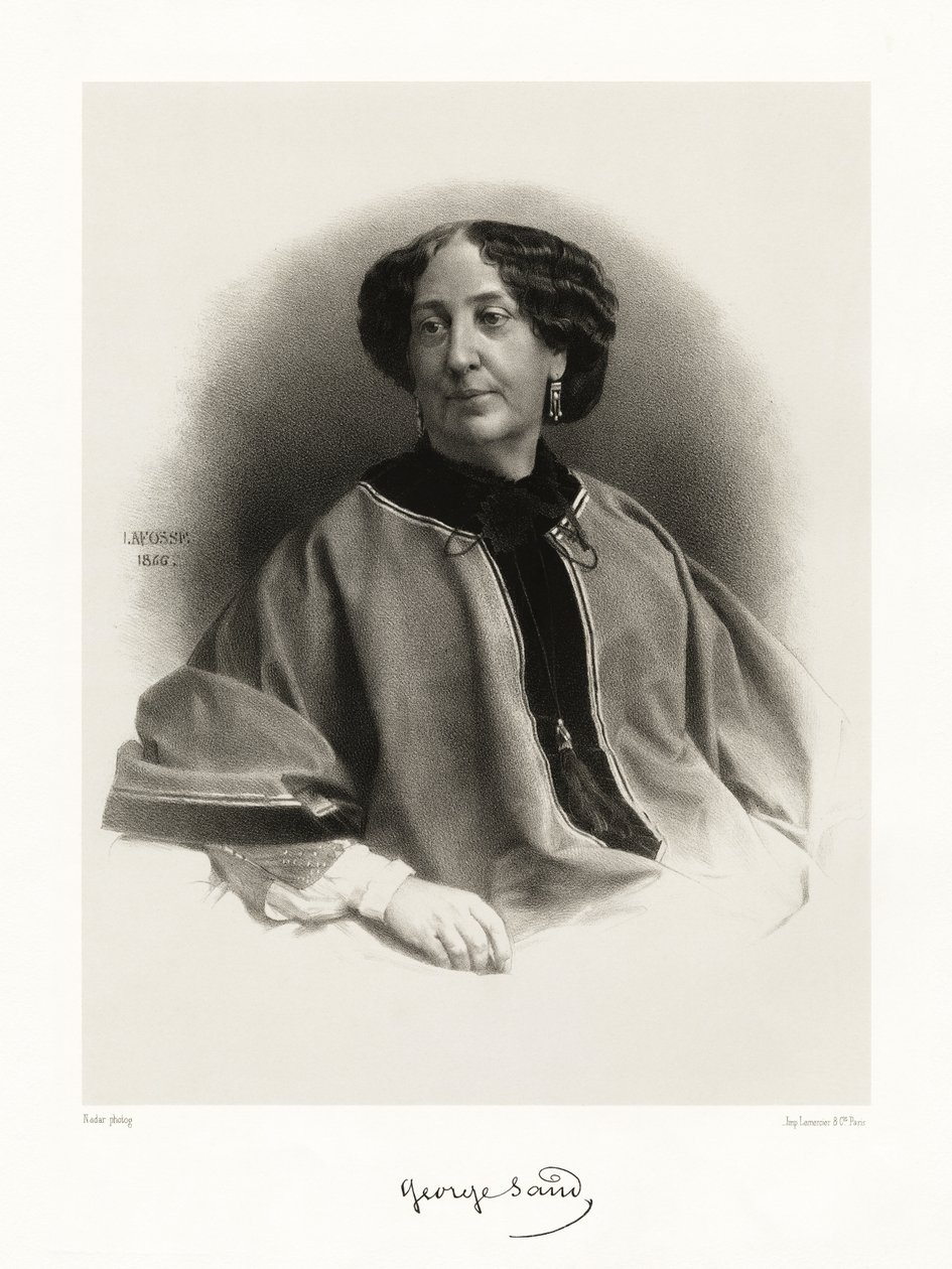 Georges Sand, 1865-66 af Jean Baptiste Adolphe Lafosse