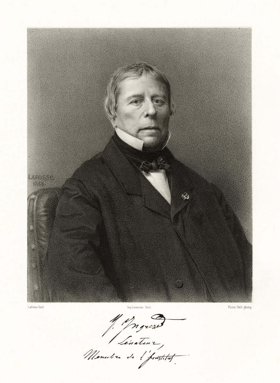 Jean Auguste Dominique Ingres af Jean Baptiste Adolphe Lafosse