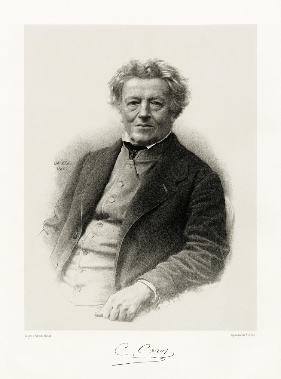 Jean Baptiste Camille Corot, 1865-66 af Jean Baptiste Adolphe Lafosse