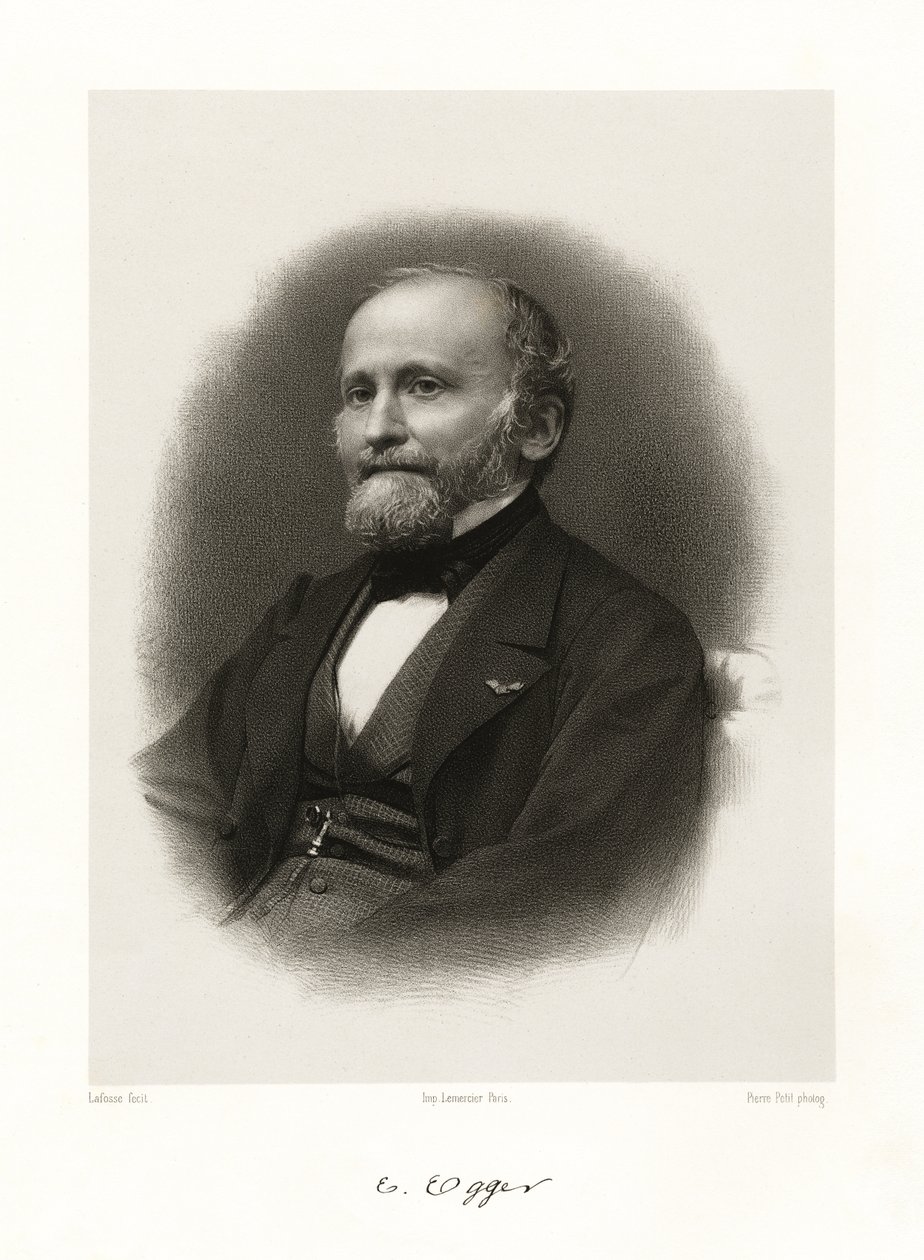 Émile Egger, 1865-66 af Jean Baptiste Adolphe Lafosse