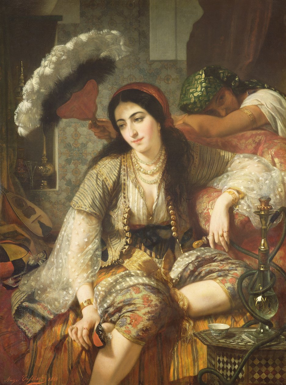 Odalisque af Jean Baptiste Ange Tissier