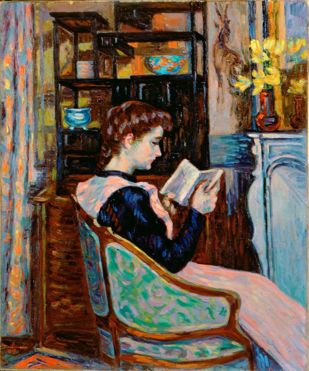 Mlle. Guillaumin-læsning, 1907 af Jean Baptiste Armand Guillaumin