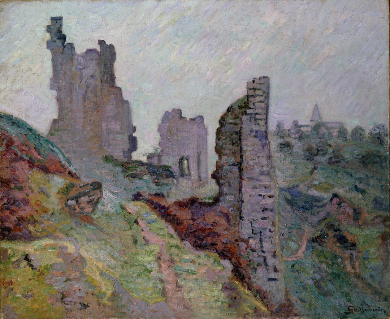 Ruiner i tågen ved Crozant, 1894 af Jean Baptiste Armand Guillaumin