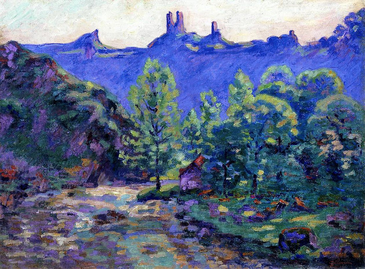 Ruinerne af slottet Crozant af Jean Baptiste Armand Guillaumin