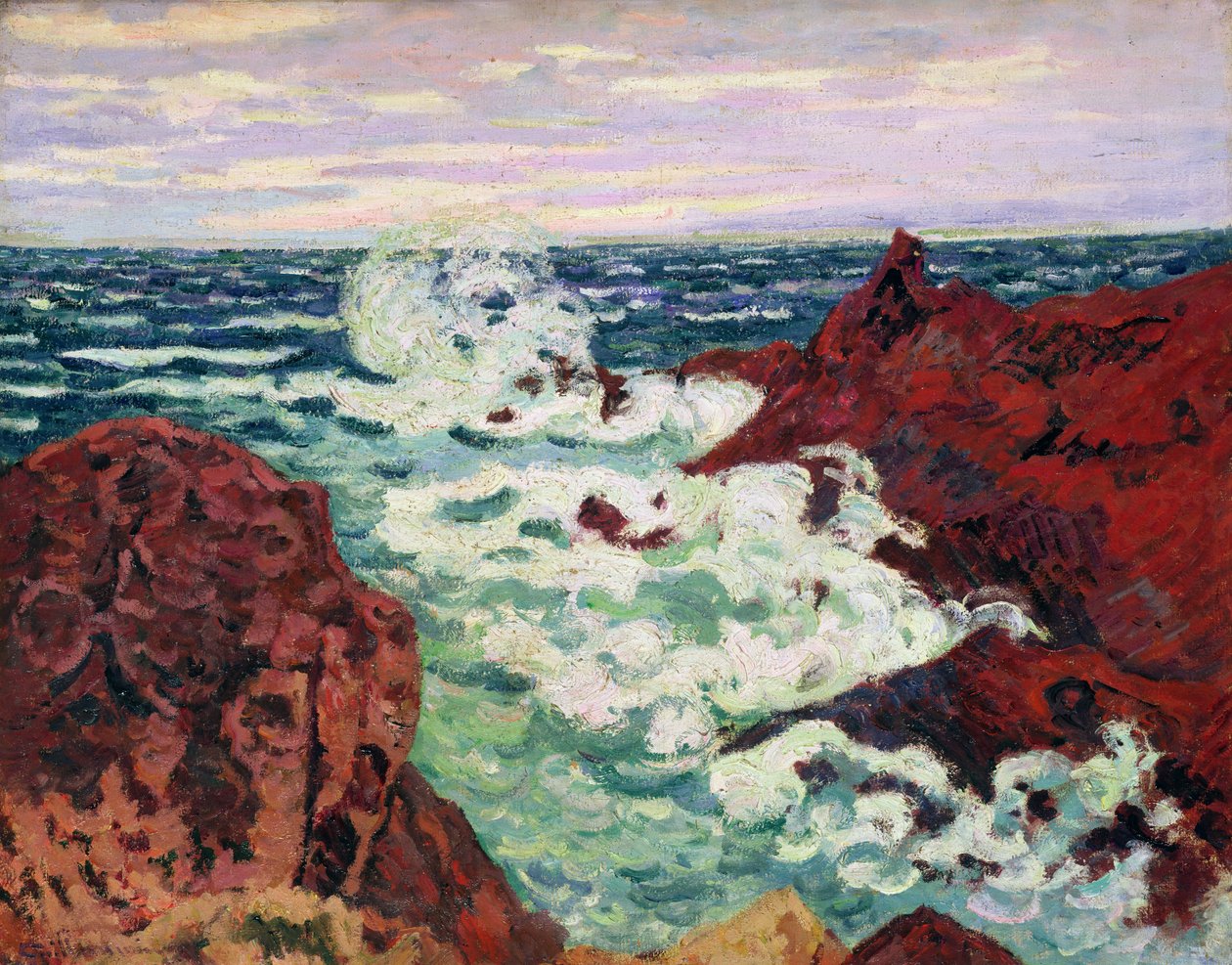 Storm ved Agay, 1895 af Jean Baptiste Armand Guillaumin