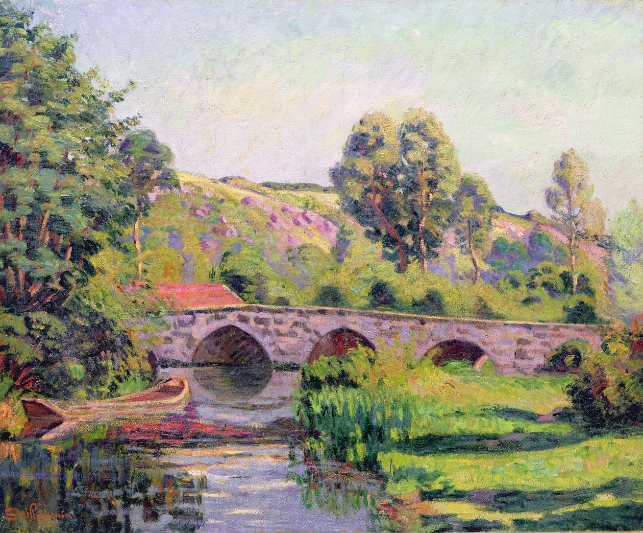 Broen ved Boigneville, ca. 1894 af Jean Baptiste Armand Guillaumin