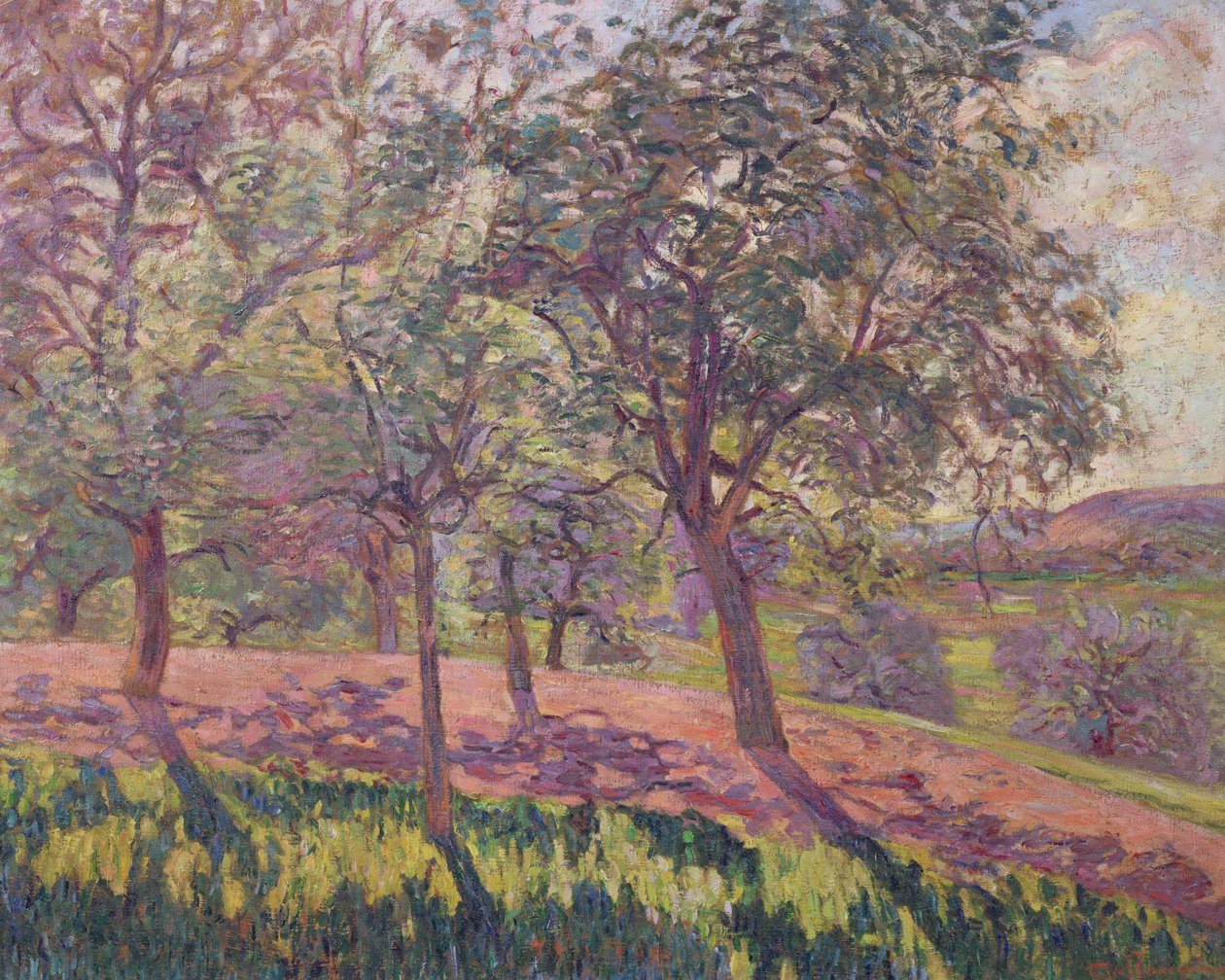 Saint Cheron-området, forår, ca. 1886 af Jean Baptiste Armand Guillaumin