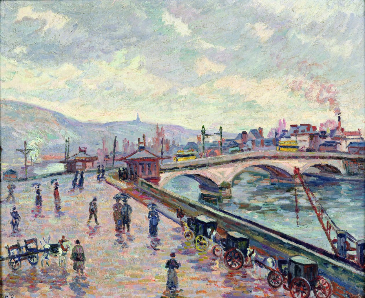 Seinen ved Rouen af Jean Baptiste Armand Guillaumin