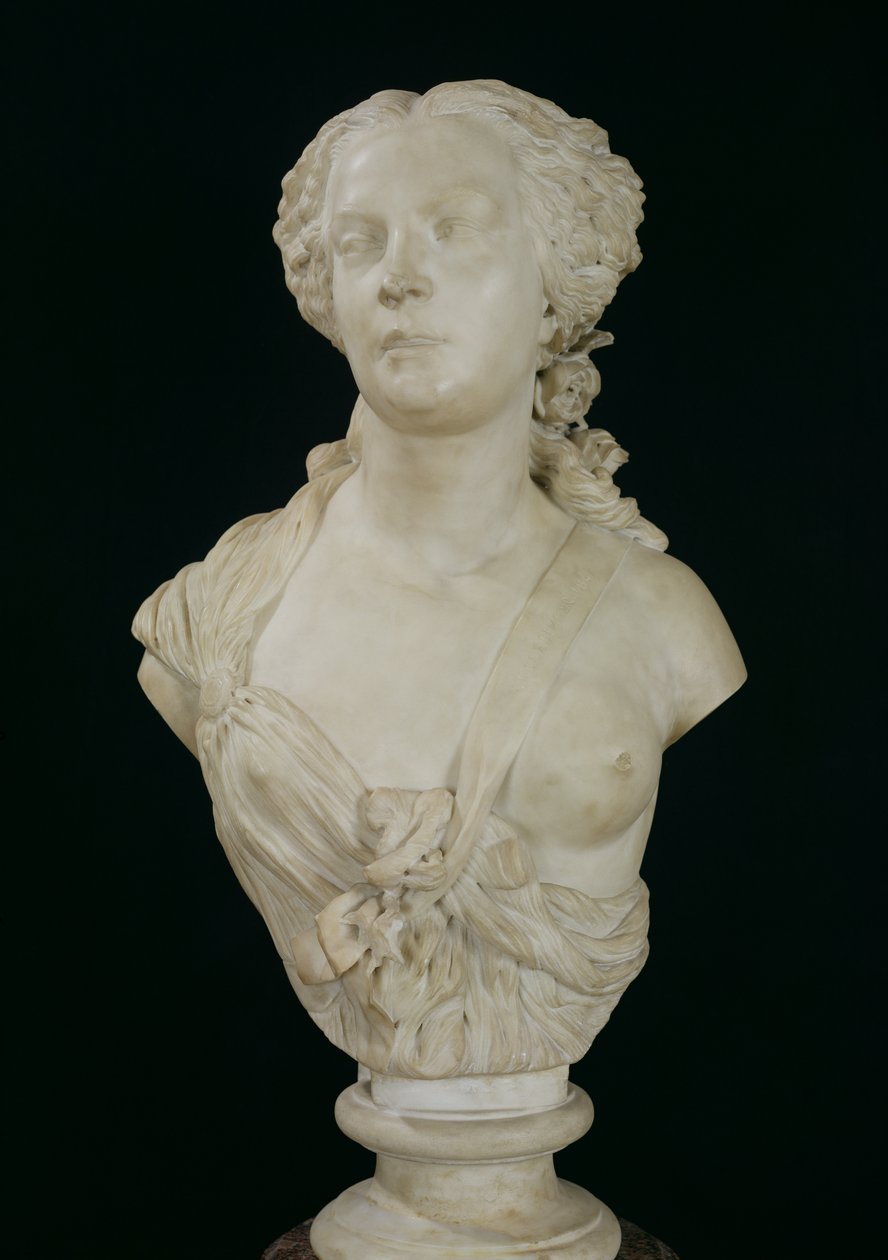 Buste af Madame Sabatier, 1847 (marmor) af Jean Baptiste Auguste Clesinger