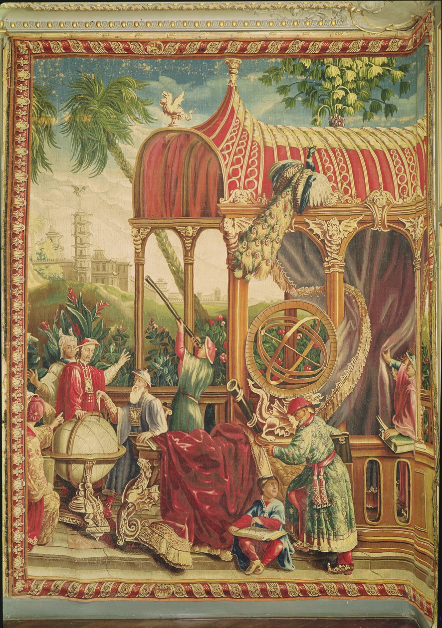Astronomerne, Beauvais Workshop, 1711 (tapet) af Jean Baptiste Belin de Fontenay