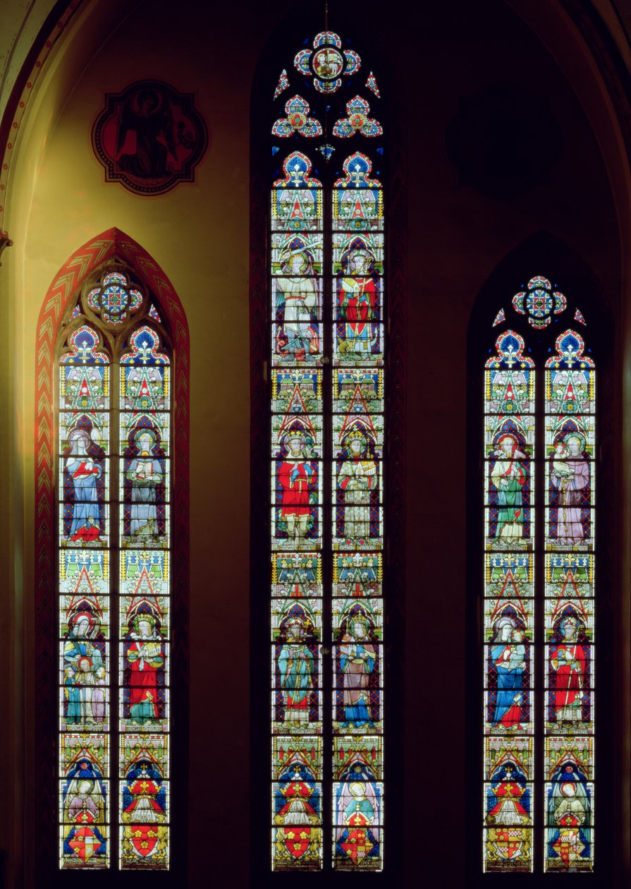 Lancet vinduer, 1873 (farvet glas) af Jean Baptiste Bethune