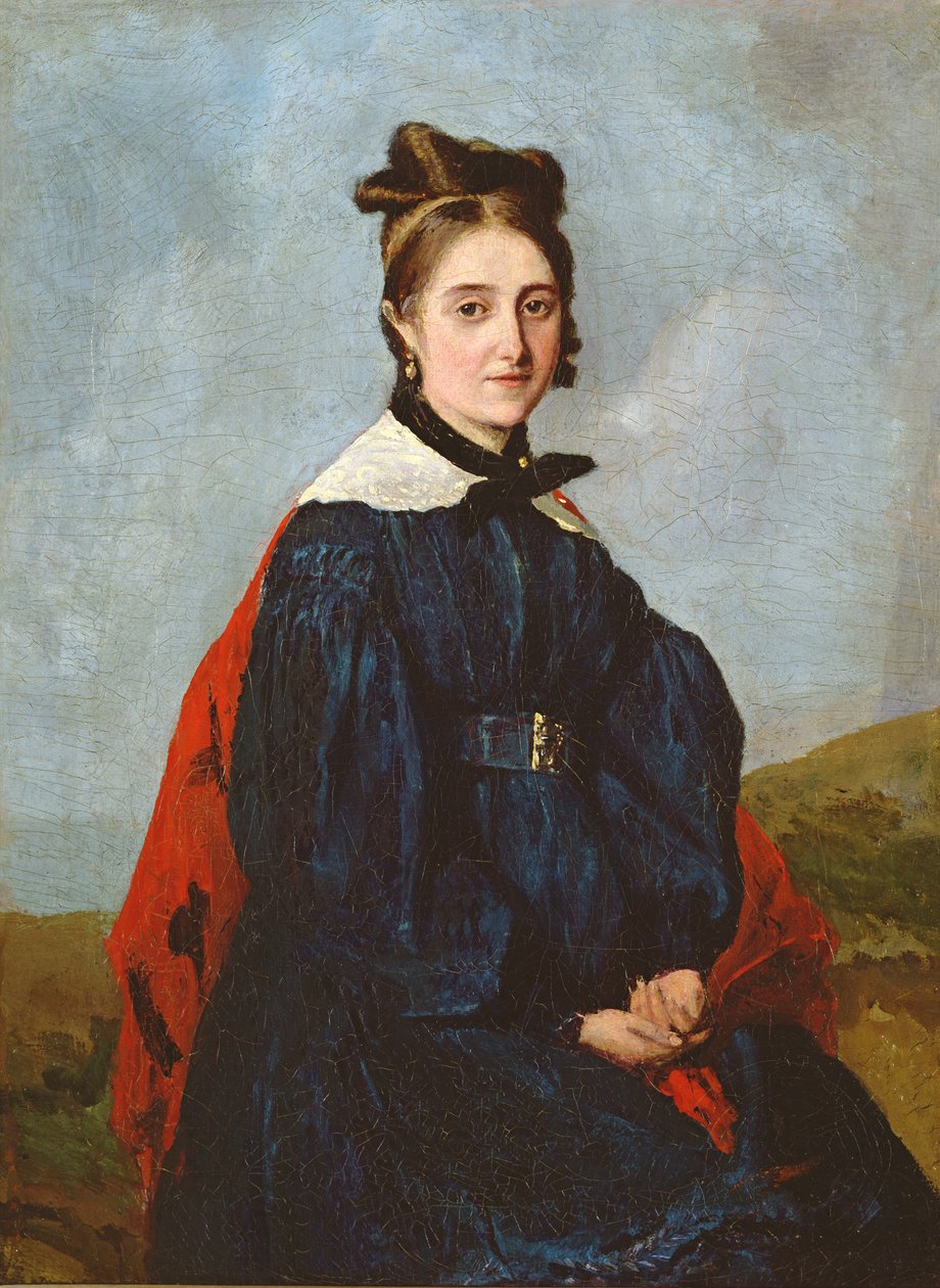 Alexina Ledoux, ca. 1840 af Jean Baptiste Camille Corot
