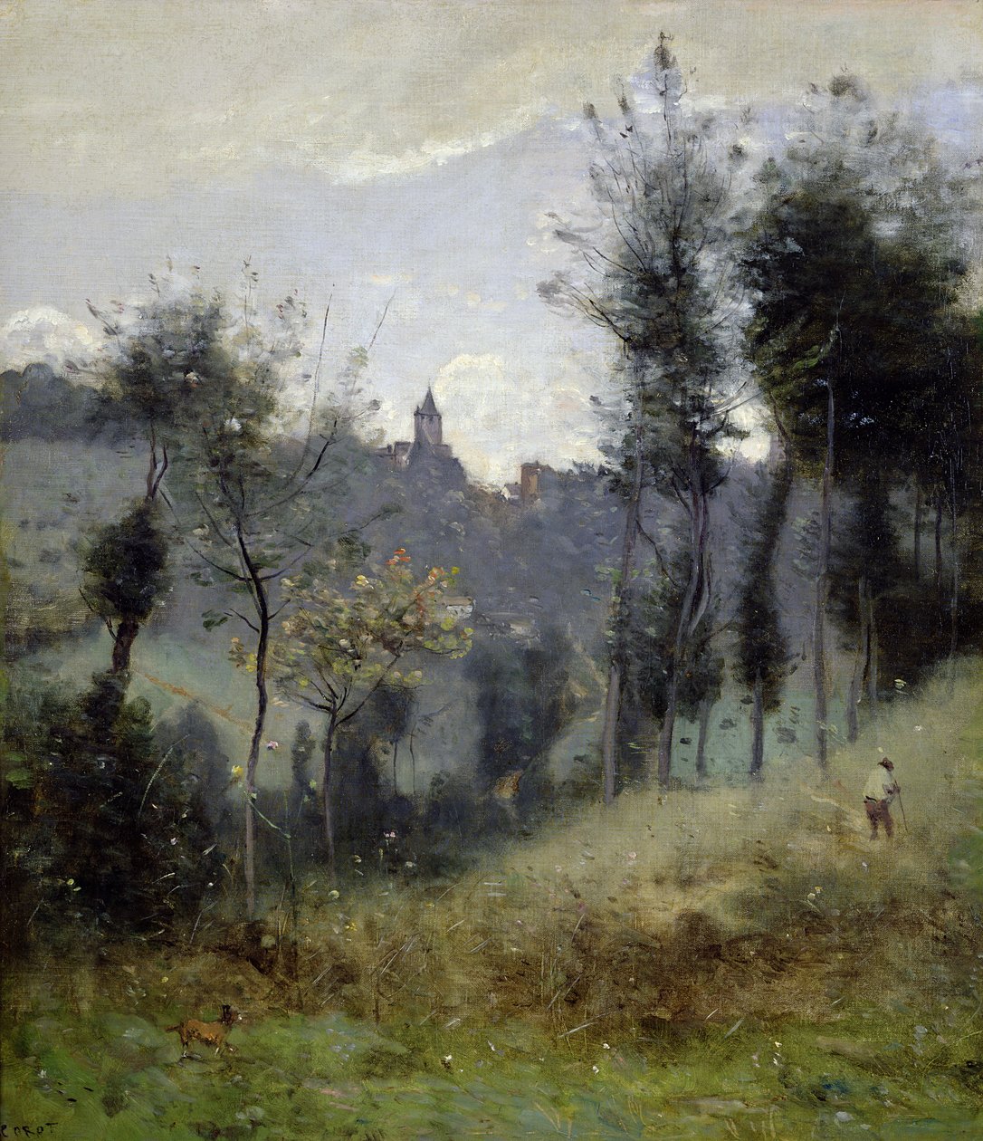 Canteleu nær Rouen af Jean Baptiste Camille Corot