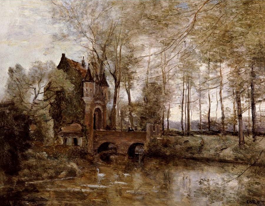 Wagnonville Slot af Jean Baptiste Camille Corot