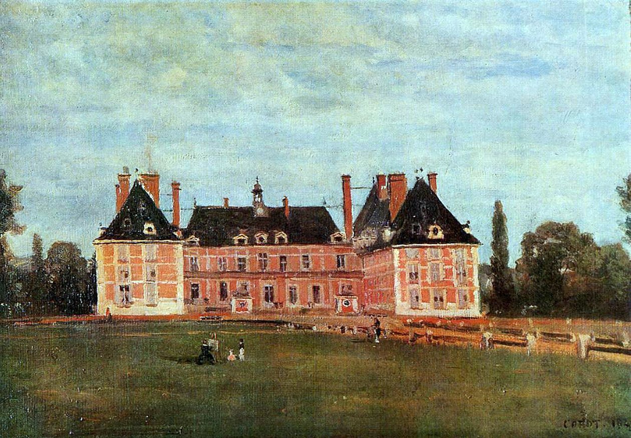 Rosny Slot, 1840 af Jean Baptiste Camille Corot
