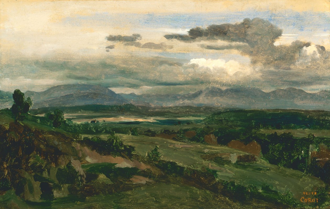 Civita Castellana af Jean Baptiste Camille Corot