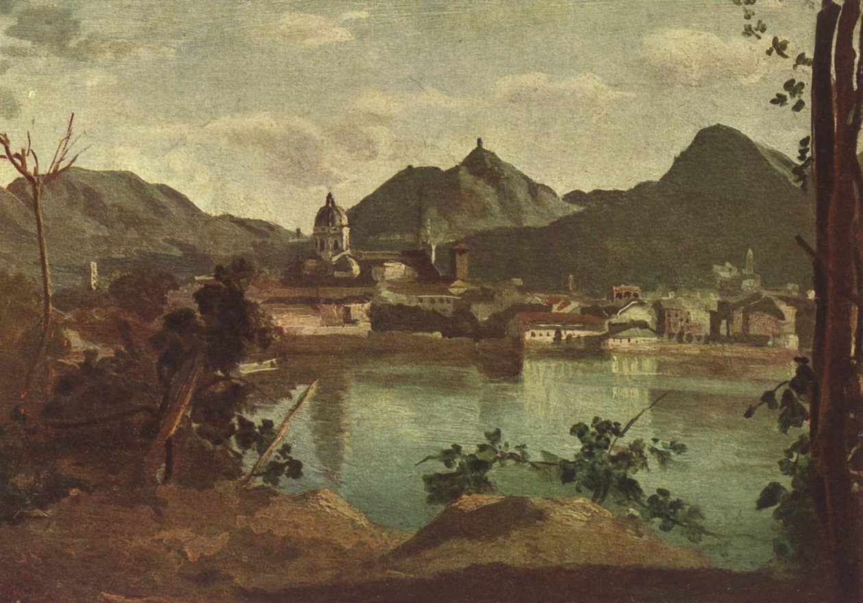 Como og Comosøen af Jean Baptiste Camille Corot