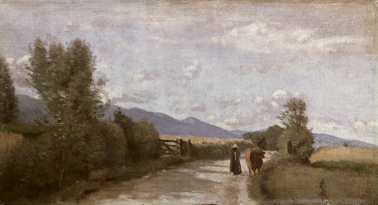 Dardagny, Morgen, ca. 1853 af Jean Baptiste Camille Corot