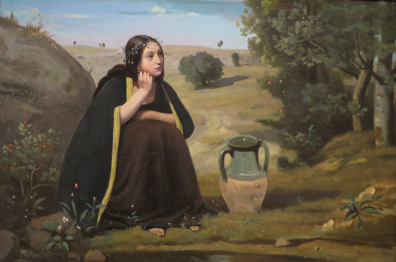 Engelsk: Rebecca at the Well af Jean Baptiste Camille Corot