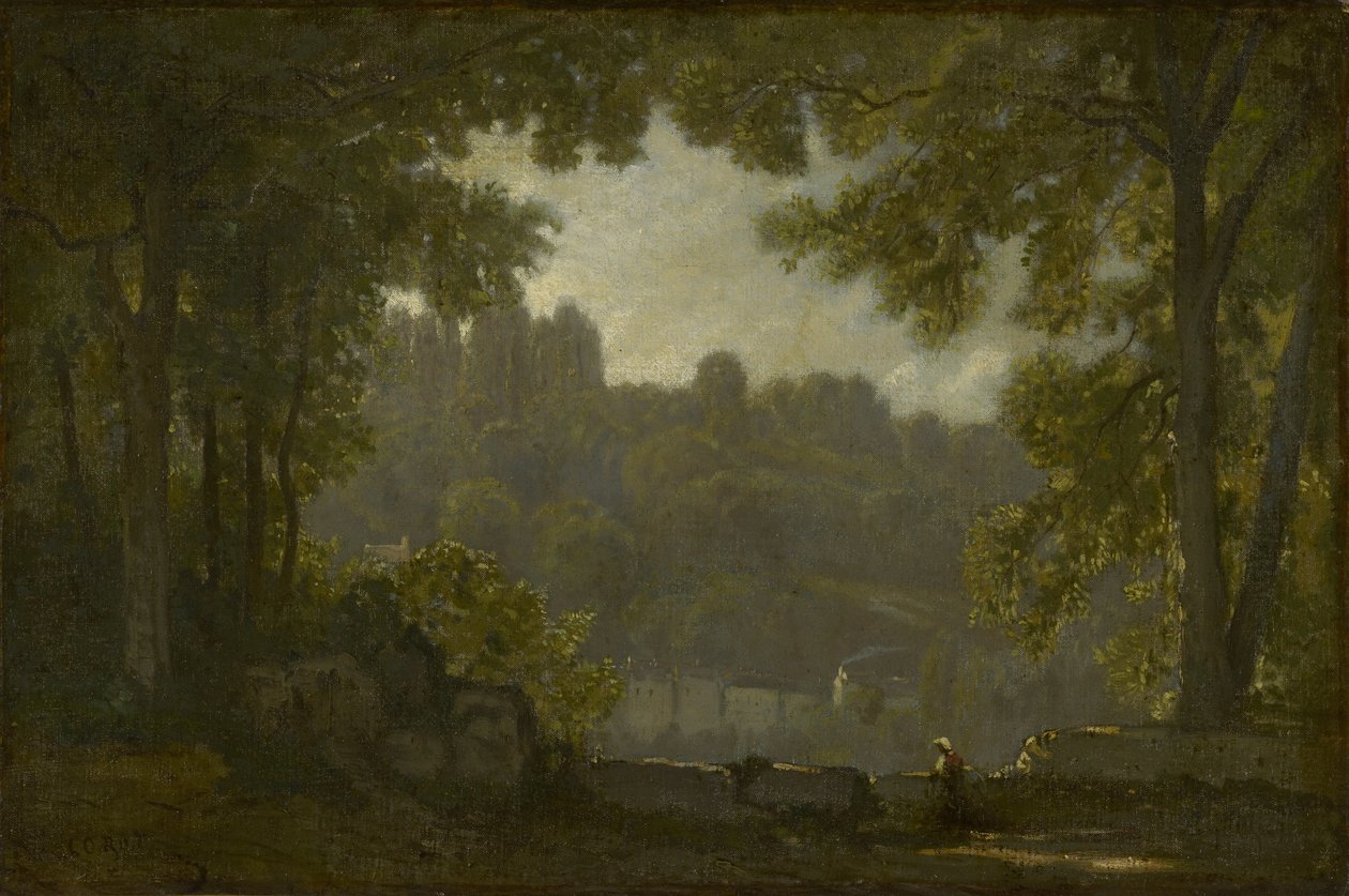 Skovlandskab af Jean Baptiste Camille Corot