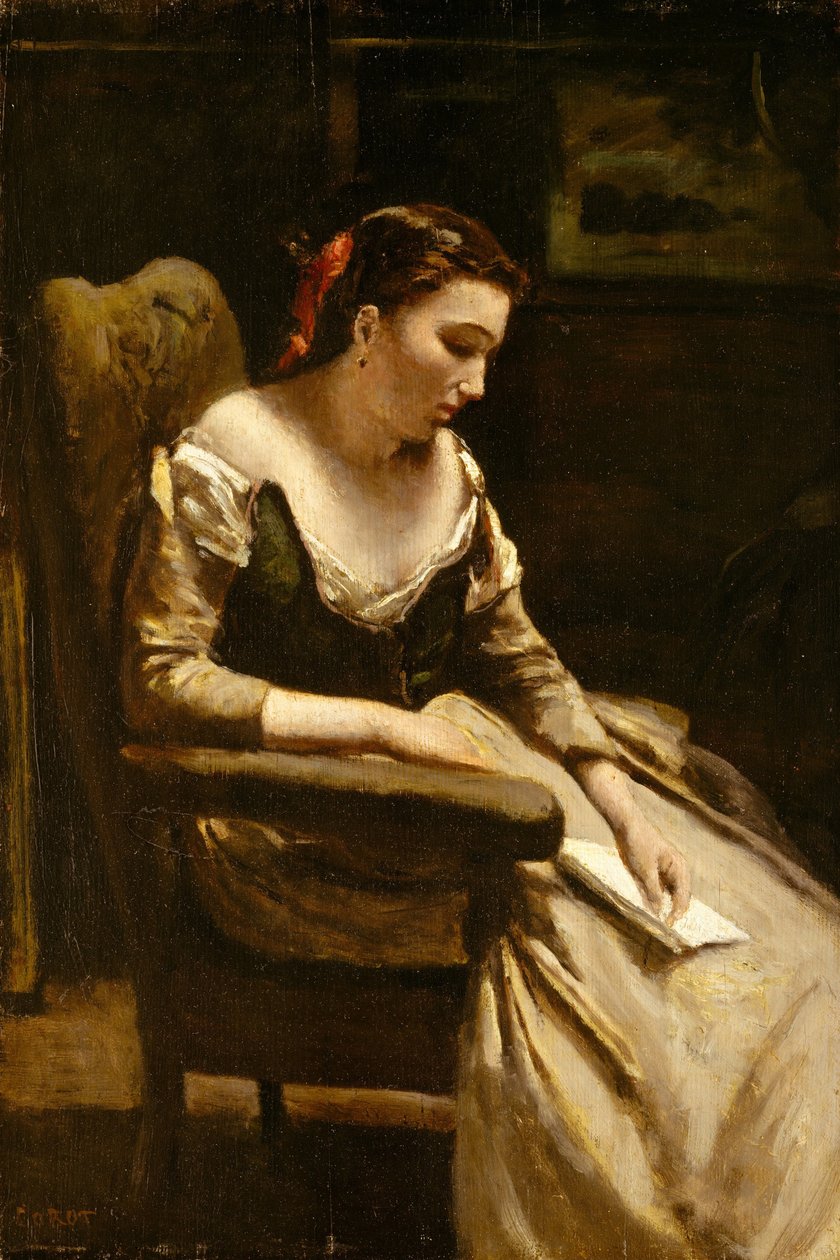 La lettre af Jean Baptiste Camille Corot