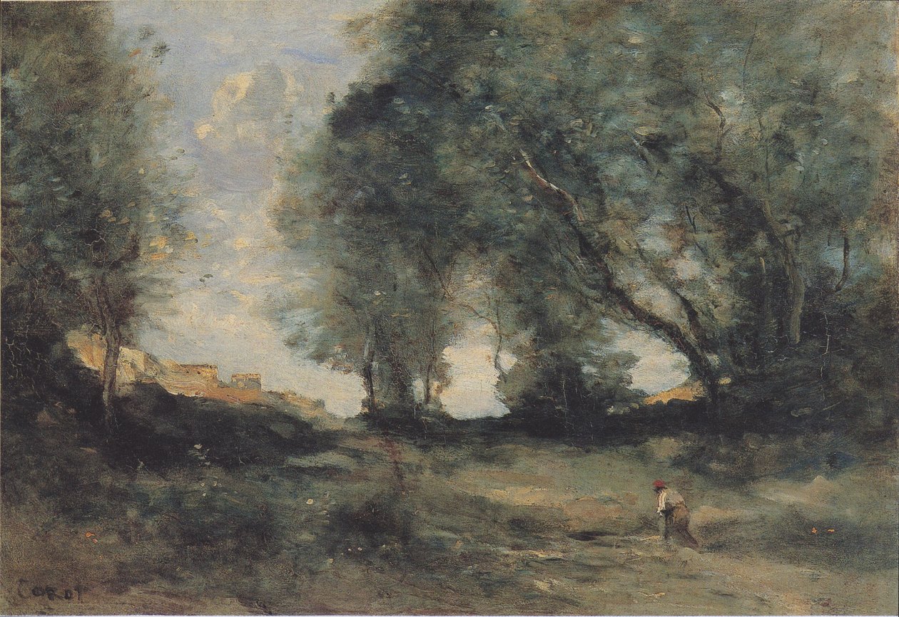landskab af Jean Baptiste Camille Corot