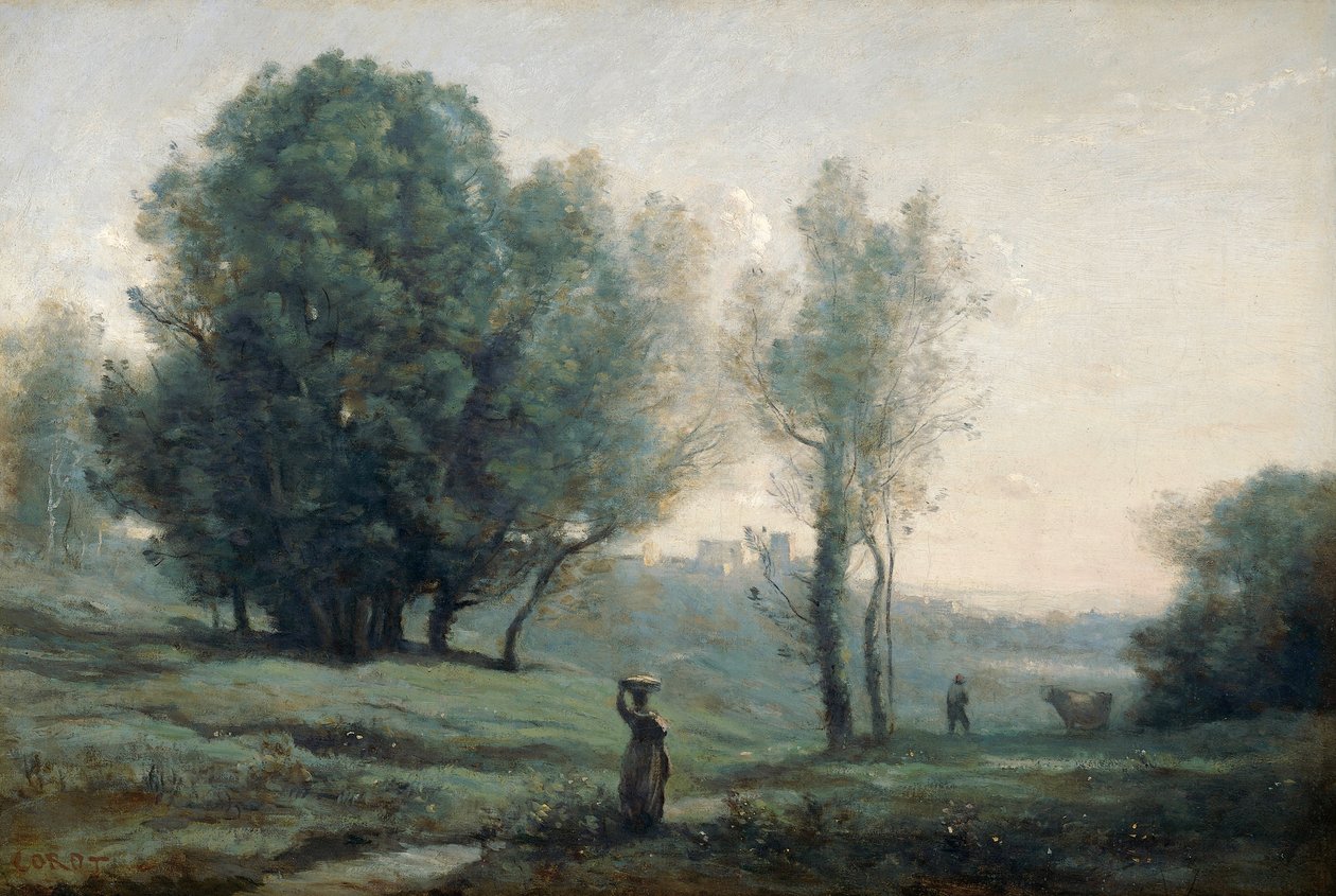 Landskab af Jean Baptiste Camille Corot