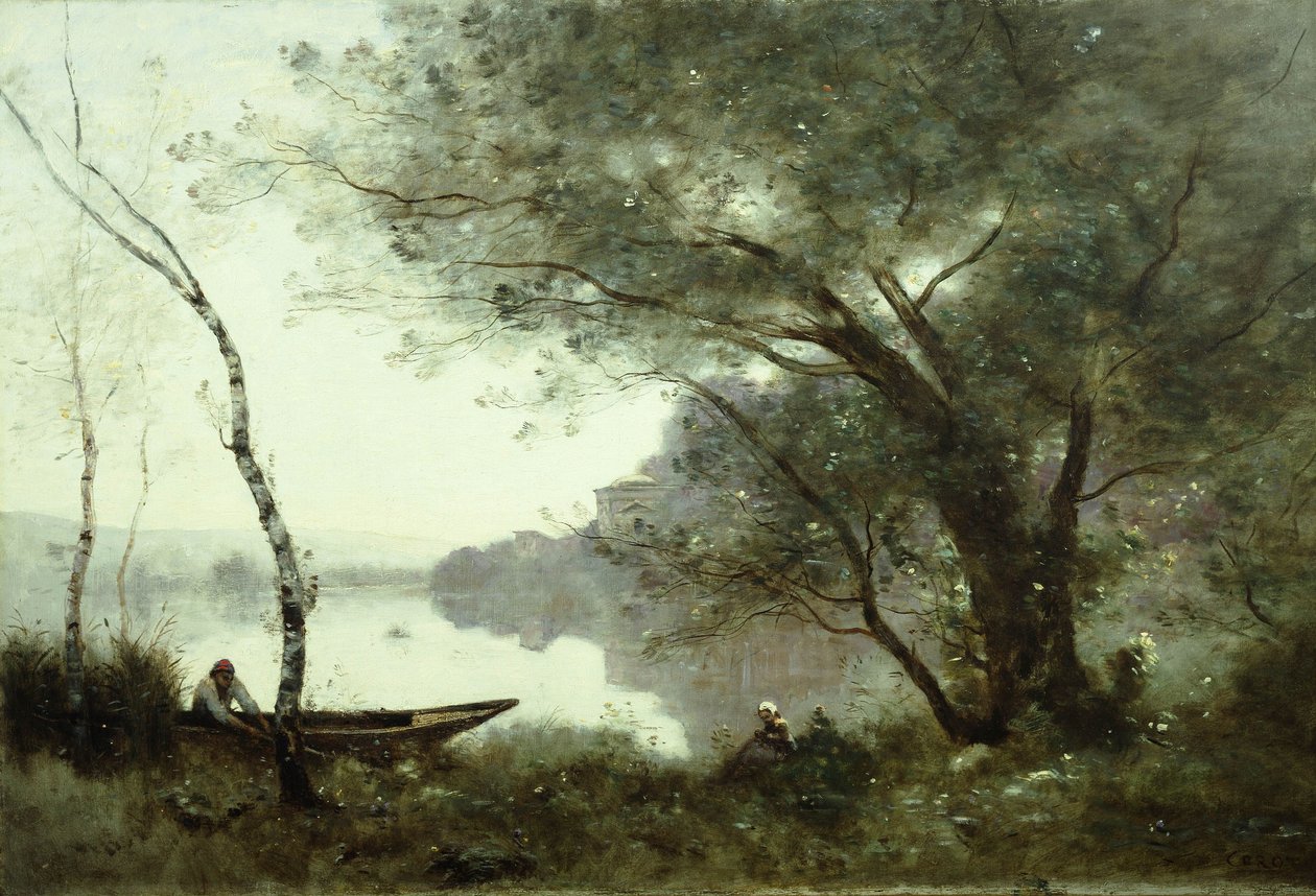 Bådsmanden fra Mortefontaine af Jean Baptiste Camille Corot