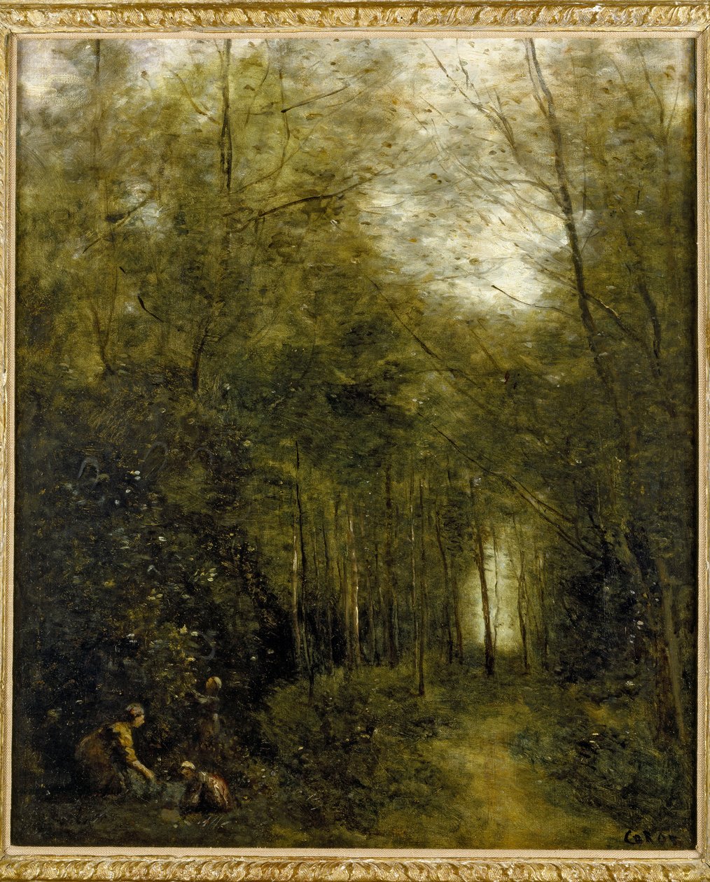 Montfermeil, bækken i skoven, 1867 af Jean Baptiste Camille Corot