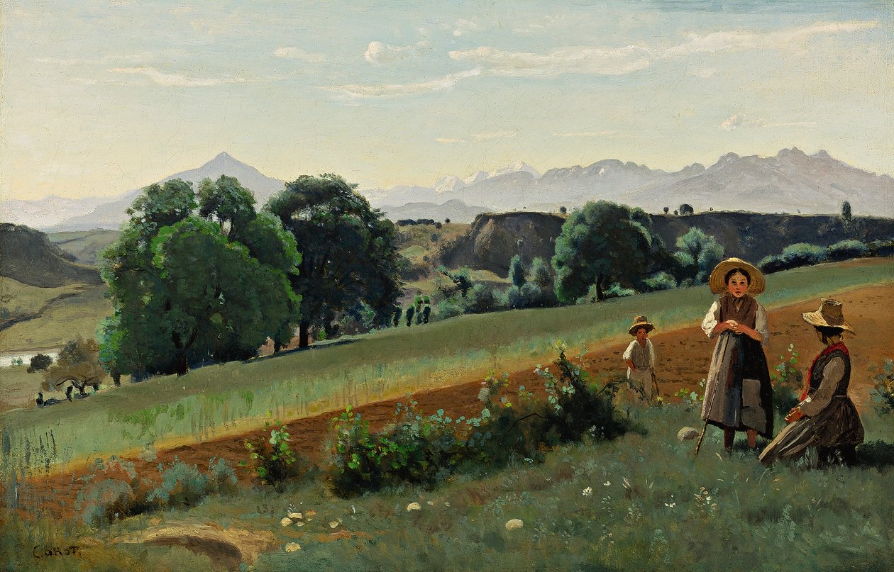 Mornex af Jean Baptiste Camille Corot