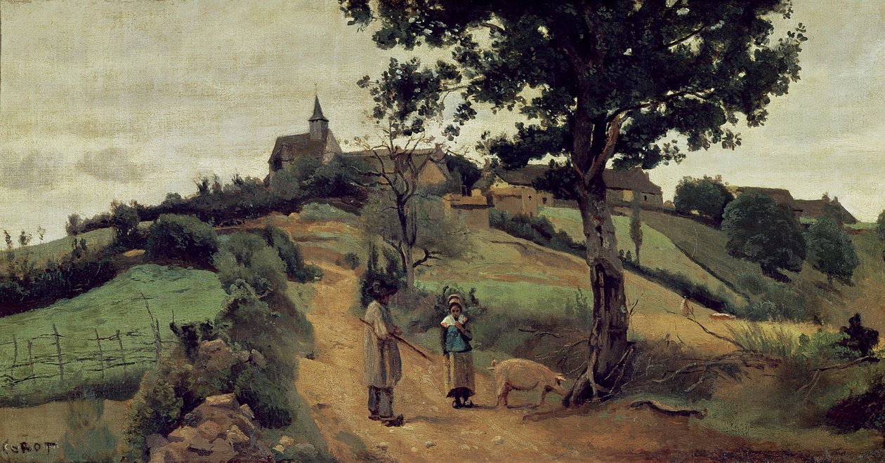 Saint-Andre-en-Morvan, 1842 af Jean Baptiste Camille Corot