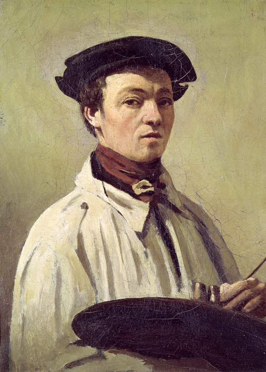 Selvportræt, ca. 1840 af Jean Baptiste Camille Corot