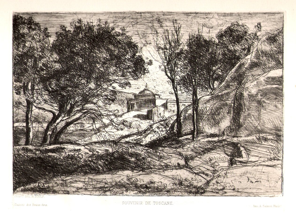 Souvenir fra Toscana af Jean Baptiste Camille Corot